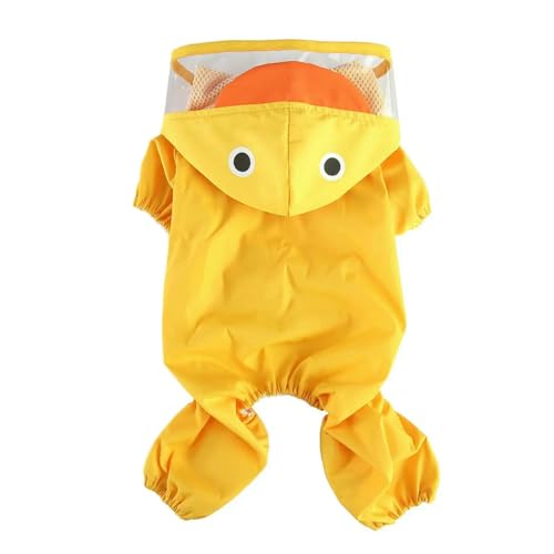 ZBJZUIMEI Poncho Regen Haustier Regenmantel Vierbeinige Kleine Katze Und Hundebruhe Rücken Reflektierender Hunde Taillenschwanz Entenstil-cf018-geick-xs von ZBJZUIMEI