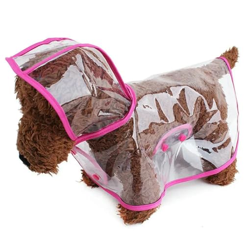 ZBJZUIMEI Poncho Regen Haustier Regenmantel Welpe Kapuze Regenmantelhund Transparenter Regenbekleidung Haustierausflug-rosa-l ZBJZUIMEI Poncho Regen Haustier Regenmantel Welpe Kapuze Regenmantelhund Transparenter Regenbekleidung Haustierausflug-rosa-l von ZBJZUIMEI