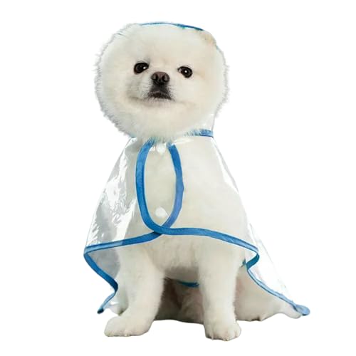 ZBJZUIMEI Poncho Regen Haustierhund Regenmantel Transparente Haustierkleidung Mit Kapuze Regenjacke Für Kleine Mittelgroße Hunde wasserdichte Plastik Welpe Regenbekleidung-blau-l ZBJZUIMEI Poncho Regen Haustierhund Regenmantel Transparente Haustierkleidung Mit Kapuze Regenjacke Für Kleine Mittelgroße Hunde wasserdichte Plastik Welpe Regenbekleidung-blau-l von ZBJZUIMEI