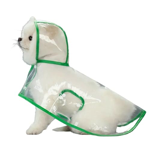 ZBJZUIMEI Poncho Regen Haustierhund Regenmantel Transparente Haustierkleidung Mit Kapuze Regenjacke Für Kleine Mittelgroße Hunde wasserdichte Plastik Welpe Regenbekleidung-grün-XXL ZBJZUIMEI Poncho Regen Haustierhund Regenmantel Transparente Haustierkleidung Mit Kapuze Regenjacke Für Kleine Mittelgroße Hunde wasserdichte Plastik Welpe Regenbekleidung-grün-XXL von ZBJZUIMEI