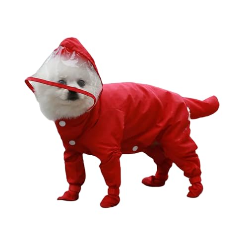 ZBJZUIMEI Poncho Regen Hunde Regenmantel Haustier Kleidung Hund wasserdichte Jüngkörperjacke Yorkshire Pudel Pommerianer Welpenmantel-rot-XL ZBJZUIMEI Poncho Regen Hunde Regenmantel Haustier Kleidung Hund wasserdichte Jüngkörperjacke Yorkshire Pudel Pommerianer Welpenmantel-rot-XL von ZBJZUIMEI
