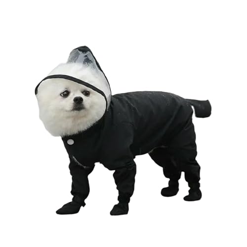ZBJZUIMEI Poncho Regen Hunde Regenmantel Haustier Kleidung Hund wasserdichte Jüngkörperjacke Yorkshire Pudel Pommerianer Welpenmantel-schwarz-s ZBJZUIMEI Poncho Regen Hunde Regenmantel Haustier Kleidung Hund wasserdichte Jüngkörperjacke Yorkshire Pudel Pommerianer Welpenmantel-schwarz-s von ZBJZUIMEI