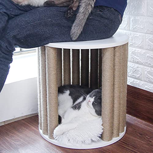 ZCLNYVGJ 2-In-1-Katzenhausbett, Katzenhocker Für Drinnen/Haustierhaussitz/Hundehöhle, Multifunktionales Kätzchenbett Mit Abnehmbarem Kissen, Einfacher Aufbau ZCLNYVGJ 2-In-1-Katzenhausbett, Katzenhocker Für Drinnen/Haustierhaussitz/Hundehöhle, Multifunktionales Kätzchenbett Mit Abnehmbarem Kissen, Einfacher Aufbau von ZCLNYVGJ