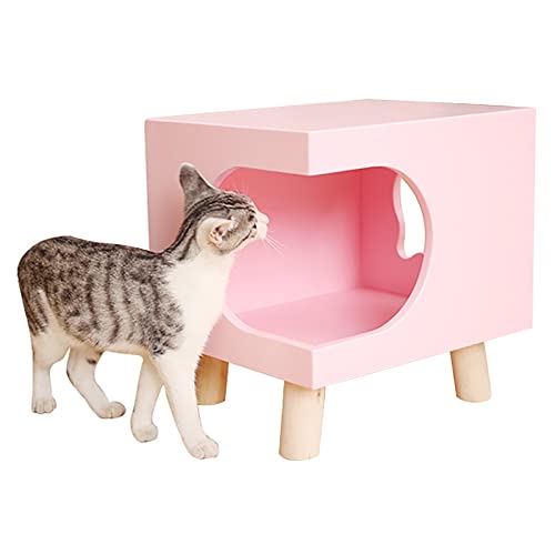 ZCLNYVGJ Rosa Katzenbett Haus, Niedliches Katzenhaus Ottomane Für Zuhause Schlafzimmer Wohnzimmer, Mehrzweck-Katzennest/Haustierkiste/Katzentoilette, Tragkraft 85 Kg ZCLNYVGJ Rosa Katzenbett Haus, Niedliches Katzenhaus Ottomane Für Zuhause Schlafzimmer Wohnzimmer, Mehrzweck-Katzennest/Haustierkiste/Katzentoilette, Tragkraft 85 Kg von ZCLNYVGJ