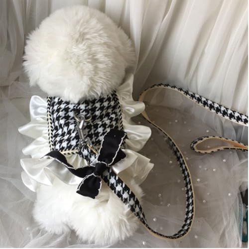 Welpe, Katze, Xiaoxiangfeng Traktionsseil, Tanktop, Brustrückenkleidung, kleines Haustier, Teddy, Outward Dog Walking Rope Set (S) von ZCMMF