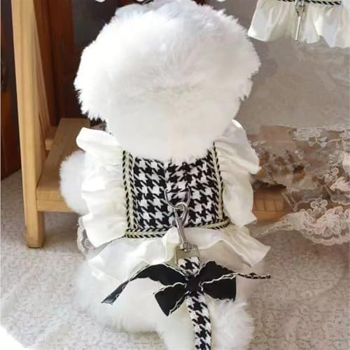 Xiaoxiangfeng Traktionsseil Tanktop Brust Rücken Kleidung kleines Haustier Teddy Outward Dog Walking Rope Set (M) von ZCMMF