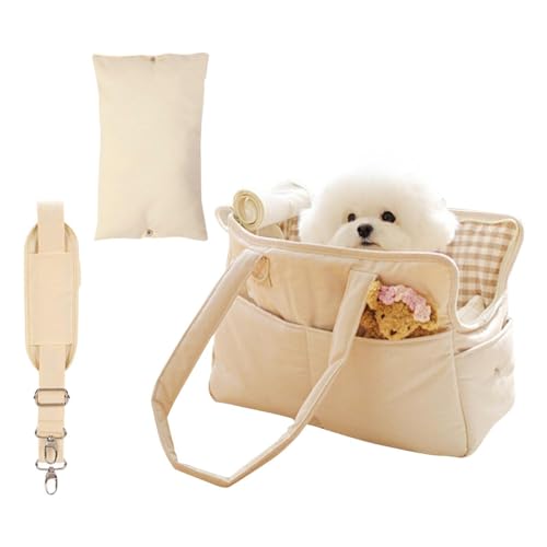 Haustier-Tragetasche, Haustier-Reisetasche, Seitentaschen-Design, kleine Katzentasche, Welpen-Tragetasche mit atmungsaktivem Netzgewebe zum Spazierengehen von ZCXCsfp