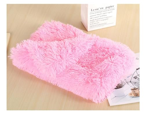 ZCXCsfp Langes Bett für Haustiere, Kätzchen, Matratze, Kunstfell, warm, Katzen- und Hundedecke, Hundehütte, Plüschdecke, rutschfest, flauschig, waschbar, Haustierbett, Kissen (127 x 100 cm) von ZCXCsfp