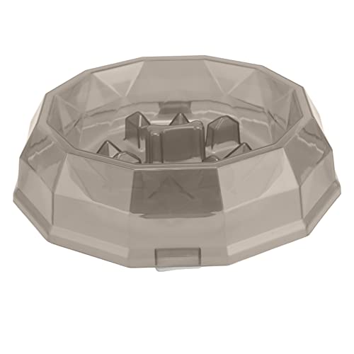 Slow Feeder Hundenäpfe in Lebensmittelqualität, verhindert Ersticken, Verdauungshilfe, langsames Füttern, Puzzle-Napf für Haustiere, langsames Fressen, rutschfestes Design (grau) von ZCYLPT