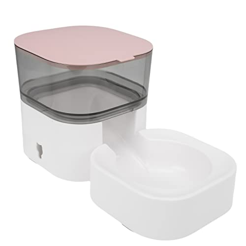Wasserspender für Haustiere, automatisch, selbstdosierend, für Hundefutter und Wasser, mittelgroß, klein, Dag Katzen, rutschfeste Unterseite, transparent, lebensmittelechtes Material (Futterstation von ZCYLPT