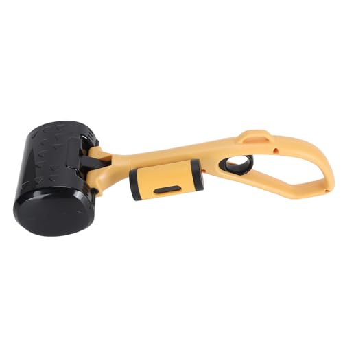 ZCYLPT Pet Pooper Scooper für Hunde – Leichte, tragbare Hundekotschaufel mit Kotbeutelspender & ergonomischem Griff – einfach zu bedienen, ABS-Material – Weiß (Gelb Schwarz) von ZCYLPT