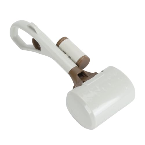 ZCYLPT Pet Pooper Scooper für Hunde – Leichte, tragbare Hundekotschaufel mit Kotbeutelspender & ergonomischem Griff – einfach zu bedienen, ABS-Material – Weiß (Weiß) von ZCYLPT