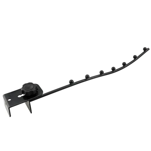 ZCZQC Edelstahl-Vierkantrohr, verstellbare Aufhängehaken, 7 Perlen, Nachttisch, Schlafsaal, Aufbewahrungshaken, Stange mit Schwingarm, fixiertes Wandtrockengestell für Einbrecher, Fenster, von ZCZQC