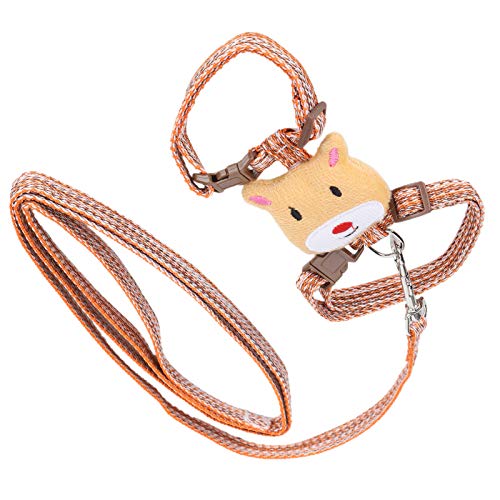 Fluchtdichtes Katzenkabelbaum mit Leine und Komfortables Design für Sichere Wanderaktivitäten (ORANGE) von ZDETGU