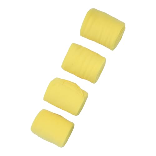 ZDETGU 4pcs Horse Bein Wickelt Weiche Fleece -Schutz Pferdebein Verband für Reitesversorgungen Schwarz (Yellow) von ZDETGU