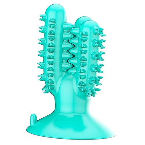 ZDETGU Chew Toy für Hunde Interaktives Stick Design mit Spender Bodenwandmontierbares Kautierbares Welpenspielzeug (Lake Blue (Woof: ca. 101,6 cm / 40in)) von ZDETGU