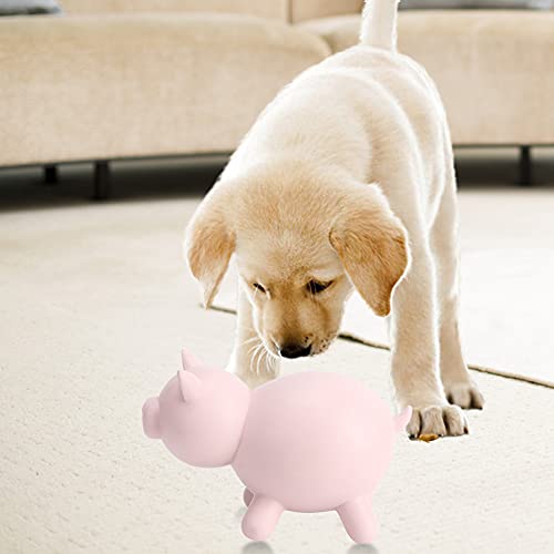 ZDETGU Haustierhund Gummispielzeug Süße Tierform für Molar und Beißende Widerstand (Rosenschwein) von ZDETGU