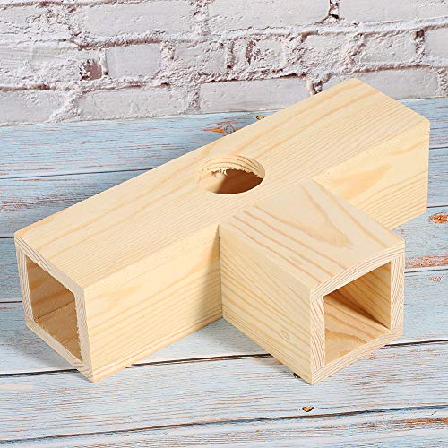 ZDETGU Holz Hamster Tunnelrohr Kleiner Haustiere Haus Training Spielzeug für Hamster und Kleine Tiere (#1) von ZDETGU