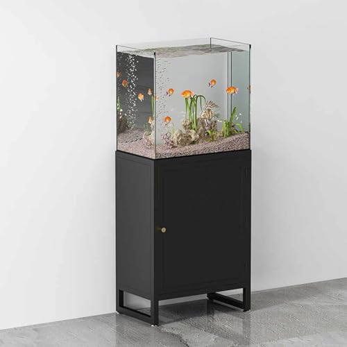 Home Office Aquarium-Ständer, professioneller Metall-Aquariumständer, Aufbewahrungsregal, robustes Züchterschildkröten-Terrarium, Reptilien mit Schließfächern, Fischschrank von ZDFTGKM