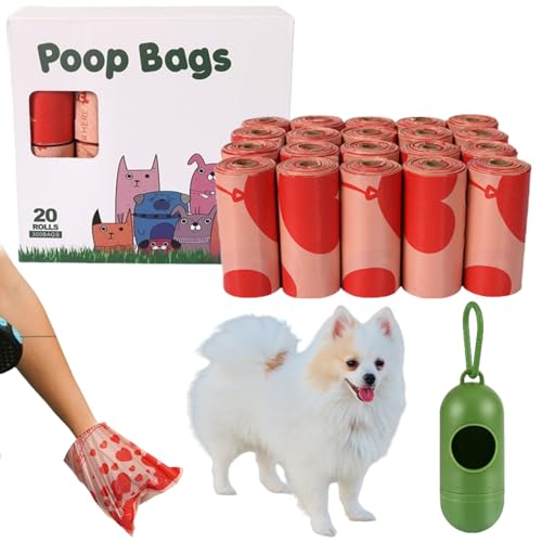 ZDL Hundekotbeutel,300pcs Kompostierbare Hundekotbeutel,Hundekotbeutel Biologisch Abbaubare Kotbeutel für Hunde,Bio Abbaubare Hundekotbeutel,Heim Kompostierbar Hundekotbeutel von ZDL