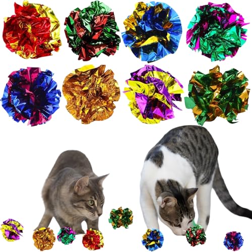 ZDL Knisterball für Katzen,20pcs Bunte Katze Spielzeug Bälle,Cat Crinkle Ball,Bunte Katze Spielzeug Bälle,Bunte Katzenspielbälle,Kätzchen Interaktives Ballspielzeug ZDL Knisterball für Katzen,20pcs Bunte Katze Spielzeug Bälle,Cat Crinkle Ball,Bunte Katze Spielzeug Bälle,Bunte Katzenspielbälle,Kätzchen Interaktives Ballspielzeug von ZDL