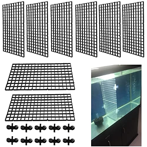 ZDNT 8 Stück Aquarium Trennwand,Aquarium Isolation,Fisch Tank Teiler für Aquarium Unten Box mit 10 Aquarium Divider Saugnap von ZDNT