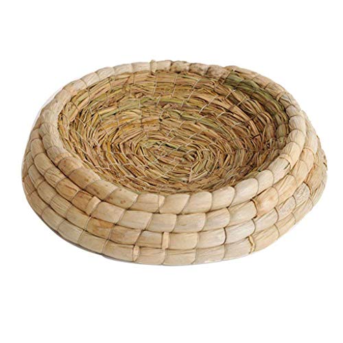 Handgewebtes Nest Maisblätter und Stroh Inkubationsbett Zuchthaus für Tauben/Zwergkaninchen/Hasen/Taube/Rennmäuse/Chinchillas/Meerschweinchen Handgewebtes Nest Maisblätter und Stroh Inkubationsbett Zuchthaus für Tauben/Zwergkaninchen/Hasen/Taube/Rennmäuse/Chinchillas/Meerschweinchen von ZDdo
