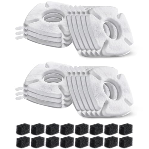 ZDDP 1 Set Katzen-Wasserfilter für Brunnen, Aktivkohlefilter mit Vorfilterschwämmen für Haustier-Wasserbrunnen ZDDP 1 Set Katzen-Wasserfilter für Brunnen, Aktivkohlefilter mit Vorfilterschwämmen für Haustier-Wasserbrunnen von ZDDP