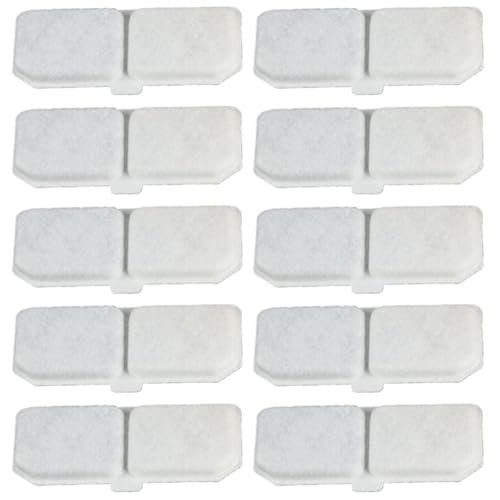 ZDDP 10 Stück Katzen-Wasserbrunnenfilter Haustier-Wasserbrunnen Ersatzfilterelemente Wasserspender Aktivkohlefilter ZDDP 10 Stück Katzen-Wasserbrunnenfilter Haustier-Wasserbrunnen Ersatzfilterelemente Wasserspender Aktivkohlefilter von ZDDP