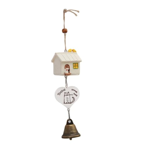 ZDdp Vogelhaus-Käfig-, Niedliches Cartoon-Pastoral-Hängeornament, Kunsthandwerk, Hausgarten, Kunstharz, Dekoration, Geschenk, Weiß ZDdp Vogelhaus-Käfig-, Niedliches Cartoon-Pastoral-Hängeornament, Kunsthandwerk, Hausgarten, Kunstharz, Dekoration, Geschenk, Weiß von ZDdp