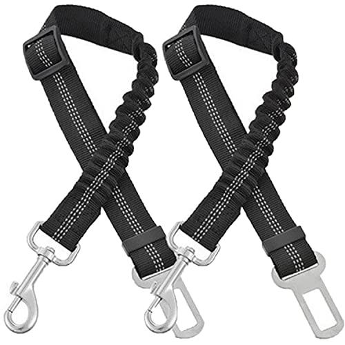 2 Stück Anschnaller Hund Auto Einstellbar, Reflektierenddas, Elastischem Hunde Anschnallgurt, Hundegurt fürs Auto, Universal Hundeanschnaller, Weich Verschleißfest, Anschnallgurt Hund Auto(Schwarz) 2 Stück Anschnaller Hund Auto Einstellbar, Reflektierenddas, Elastischem Hunde Anschnallgurt, Hundegurt fürs Auto, Universal Hundeanschnaller, Weich Verschleißfest, Anschnallgurt Hund Auto(Schwarz) von ZEACCT