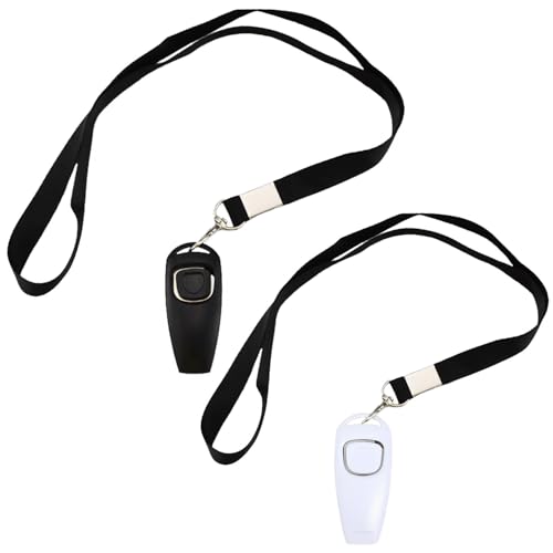 ZEACCT 2 Stück Hundepfeife mit Clicker, Pfeife Klicker Hundeklicker Set, Hunde-Pfeifen-Rückruf-Training, Haustier-Trainings-Clicker, Hunde-Trainingspfeifen-Clicker, Haustier-Pfeifen-Rückruf-Training ZEACCT 2 Stück Hundepfeife mit Clicker, Pfeife Klicker Hundeklicker Set, Hunde-Pfeifen-Rückruf-Training, Haustier-Trainings-Clicker, Hunde-Trainingspfeifen-Clicker, Haustier-Pfeifen-Rückruf-Training von ZEACCT