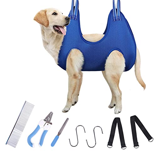 ZEACCT Pflege-Hängematten-Rückhaltebeutel Hundehängematten-Rückhaltetasche Haustierpflege Hängematte Set Hunde Rückhaltetasche Hundepflege-Geschirr Hundeschlinge Katzen-Pflegetasche Haustier/M von ZEACCT