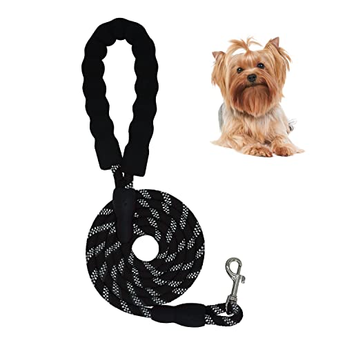 ZENVALY Hundeleinen, Starke Hundeleine mit Bequemen Gepolsterten Griff, Reflektierende Hundeleine, Trainingsleine für Hunde, für Welpe, Kleine Hunde, 150cm, Schwarz ZENVALY Hundeleinen, Starke Hundeleine mit Bequemen Gepolsterten Griff, Reflektierende Hundeleine, Trainingsleine für Hunde, für Welpe, Kleine Hunde, 150cm, Schwarz von ZENVALY