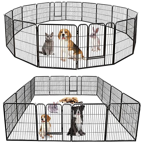 ZENY Freilaufgehege für den Außenbereich, Haustiergehege, 16 Paneele, Zaun für kleine/mittelgroße Hunde, 32 Zoll, robustes Laufgehege für Haustiere für ZENY Freilaufgehege für den Außenbereich, Haustiergehege, 16 Paneele, Zaun für kleine/mittelgroße Hunde, 32 Zoll, robustes Laufgehege für Haustiere für von ZENY