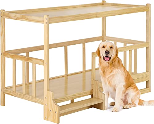ZEONIK hundebett Hölzerner Hundebettrahmen, Hundehüttenmöbel, erhöhtes Haustierbett, Hundekoje, Holzbett, Hundebett mit Gittern für mittelgroße und kleine Hunde hundebetten ZEONIK hundebett Hölzerner Hundebettrahmen, Hundehüttenmöbel, erhöhtes Haustierbett, Hundekoje, Holzbett, Hundebett mit Gittern für mittelgroße und kleine Hunde hundebetten von ZEONIK
