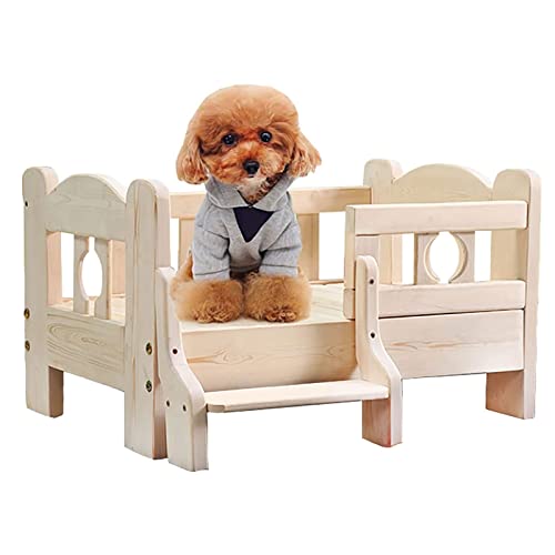 hundebett 68/80/100 cm Hundebett aus Holz, Haustierbett, Haustierbettrahmen, Zwinger-Hundebett aus massivem Holz mit Geländer und Treppe für kleine, mittelgroße und große Hunde und Katzen hundebetten hundebett 68/80/100 cm Hundebett aus Holz, Haustierbett, Haustierbettrahmen, Zwinger-Hundebett aus massivem Holz mit Geländer und Treppe für kleine, mittelgroße und große Hunde und Katzen hundebetten von ZEONIK