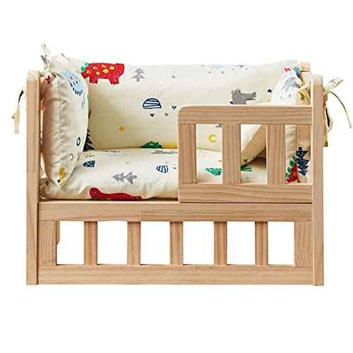 hundebett Hundebett aus Holz, erhöhtes Haustierbett mit Matratze, erhöhtes Haustierbett, Hundehütte, Haustier-Schlafsofa, Couch, waschbar, weiche Matte für mittelgroße und kleine Hunde hundebetten hundebett Hundebett aus Holz, erhöhtes Haustierbett mit Matratze, erhöhtes Haustierbett, Hundehütte, Haustier-Schlafsofa, Couch, waschbar, weiche Matte für mittelgroße und kleine Hunde hundebetten von ZEONIK