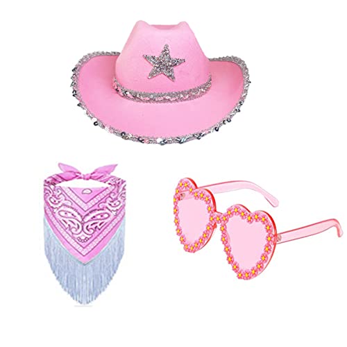 CowboyHut, Brille, BandanaKit, Cowgirl-Hut, Damenhut, Junggesellinnenabschied, Brauthut, Brautparty, Cowgirl-Brille CowboyHut, Brille, BandanaKit, Cowgirl-Hut, Damenhut, Junggesellinnenabschied, Brauthut, Brautparty, Cowgirl-Brille von ZEPFJHE