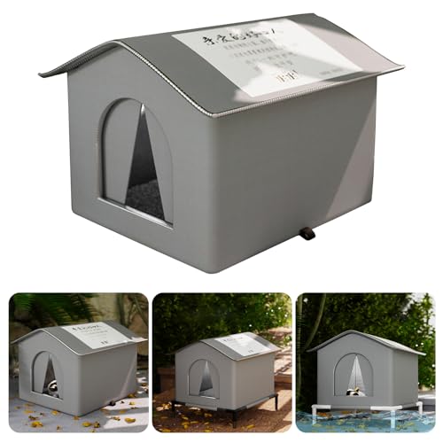 Katzen-Nest für den Außenbereich, kältefest und isoliert, Design für Streuner, ganzjährig, großes Fassungsvermögen und warm, für Garten, Outdoor-Unterschlupf Katzen-Nest für den Außenbereich, kältefest und isoliert, Design für Streuner, ganzjährig, großes Fassungsvermögen und warm, für Garten, Outdoor-Unterschlupf von ZEPFJHE