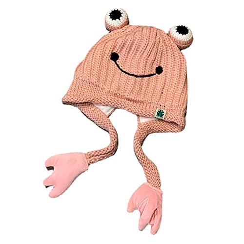 Lässige Froschmütze, winddicht, kalte Mütze, Winter, für Neujahr, Erntedankfest, Valentinstag von ZEPFJHE