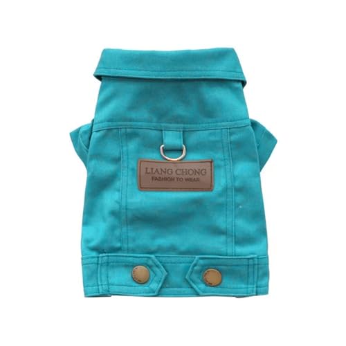 ZEPFJHE Pet Tractions Cowboy-Hunde-Jeans, Jacken, maschinenwaschbar, Haustierkleidung für kleine Hunde, Haustiere, Westen, Haustiermantel, Kostüme von ZEPFJHE