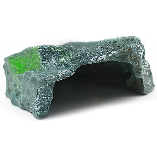 ZEPFJHE Aquarien Kunstharz Steinhöhle Garnelen Unterwasser-Ornament Fischversteck Landschaftsbau Dekor von ZEPFJHE