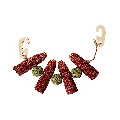 ZEPFJHE Hamsterzähne Molar Spielzeug Maiskolben Gras Pie Tier Kleine Haustiere Schleifen Maiskolben Molar Spielzeug Supplies von ZEPFJHE