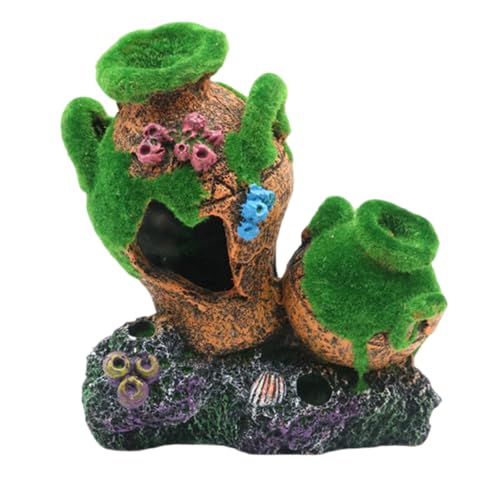 ZEPFJHE Langlebige Harze, Garnelen-Unterschlupf-Fässer, natürliche Schönheiten, Aquarium-Dekoration für sichere und komfortable Lebensräume, Aquarien, Ornamente von ZEPFJHE