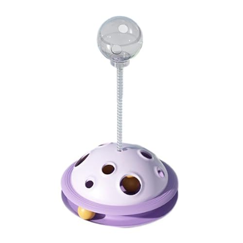 ZEPFJHE Lovely Feeder Teasing Feeder Desktop Floor Exercise Playing Chasing Multifunctional Track Toy Interactive Cats Toy von ZEPFJHE