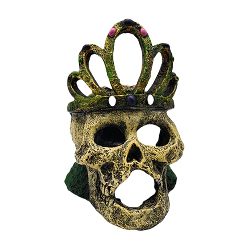 ZEPFJHE Totenkopf-Dekoration für Aquarien, modische Aquarien, Ornamente, Schildkröten, Verstecke, Höhle für Schlangen und Terrarien, Dekoration, leicht zu reinigende Ornamente ZEPFJHE Totenkopf-Dekoration für Aquarien, modische Aquarien, Ornamente, Schildkröten, Verstecke, Höhle für Schlangen und Terrarien, Dekoration, leicht zu reinigende Ornamente von ZEPFJHE