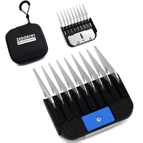 Professioneller Tierschermaschine im A5-Stil, Edelstahl, farbcodiert, Schnappbefestigung, Führungskamm, 0,3 cm - 2,5 cm, kompatibel mit Wahl KM Serie Oster A5 Andis, abnehmbare Klinge, Haustierfriseur Professioneller Tierschermaschine im A5-Stil, Edelstahl, farbcodiert, Schnappbefestigung, Führungskamm, 0,3 cm - 2,5 cm, kompatibel mit Wahl KM Serie Oster A5 Andis, abnehmbare Klinge, Haustierfriseur von ZEROKIWI