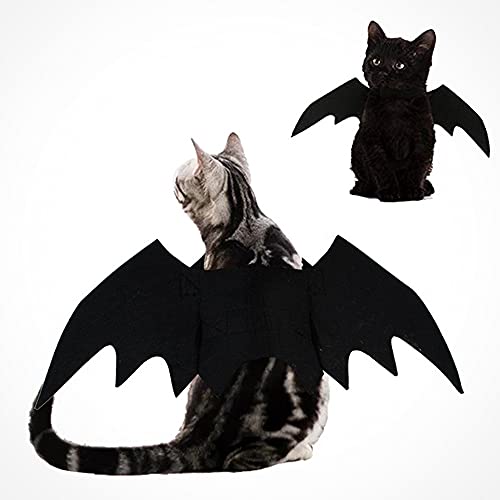 ZESLIV Halloween Katze Kleidung Pet Hund Bat Wings Katze Fledermaus Kostüm Vampir Fledermaus Pet Hund Bat Wings Bat Wings von ZESLIV