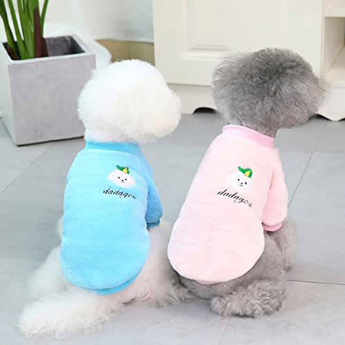 ZESLIV Haustier Hund Katze Pullover, Polarfleece Warme Hunde Pullover Katze Kleidung, Haustier Mantel von ZESLIV